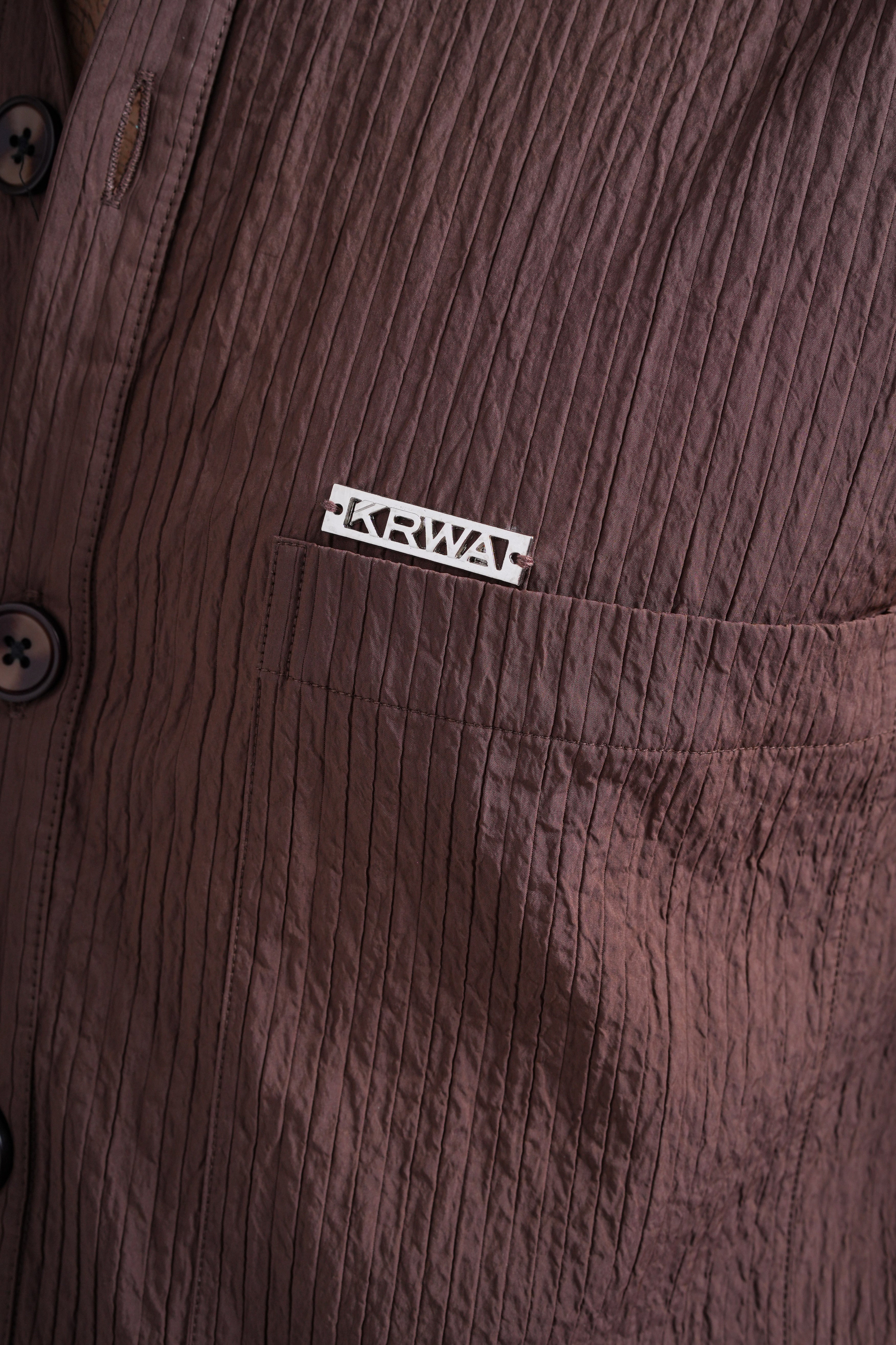 Brown Crinkle Shirt