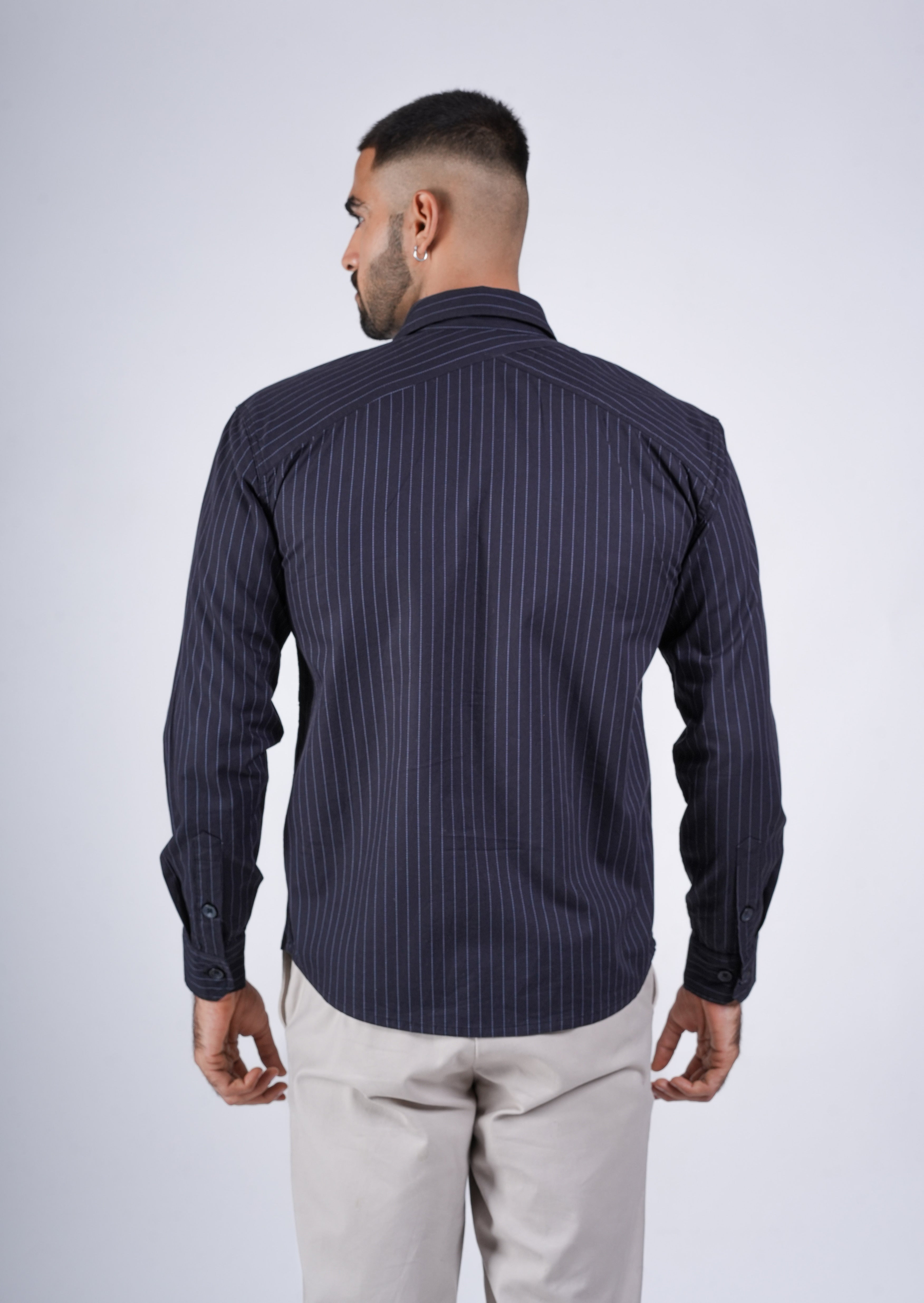 Black Flap Panel Shirt