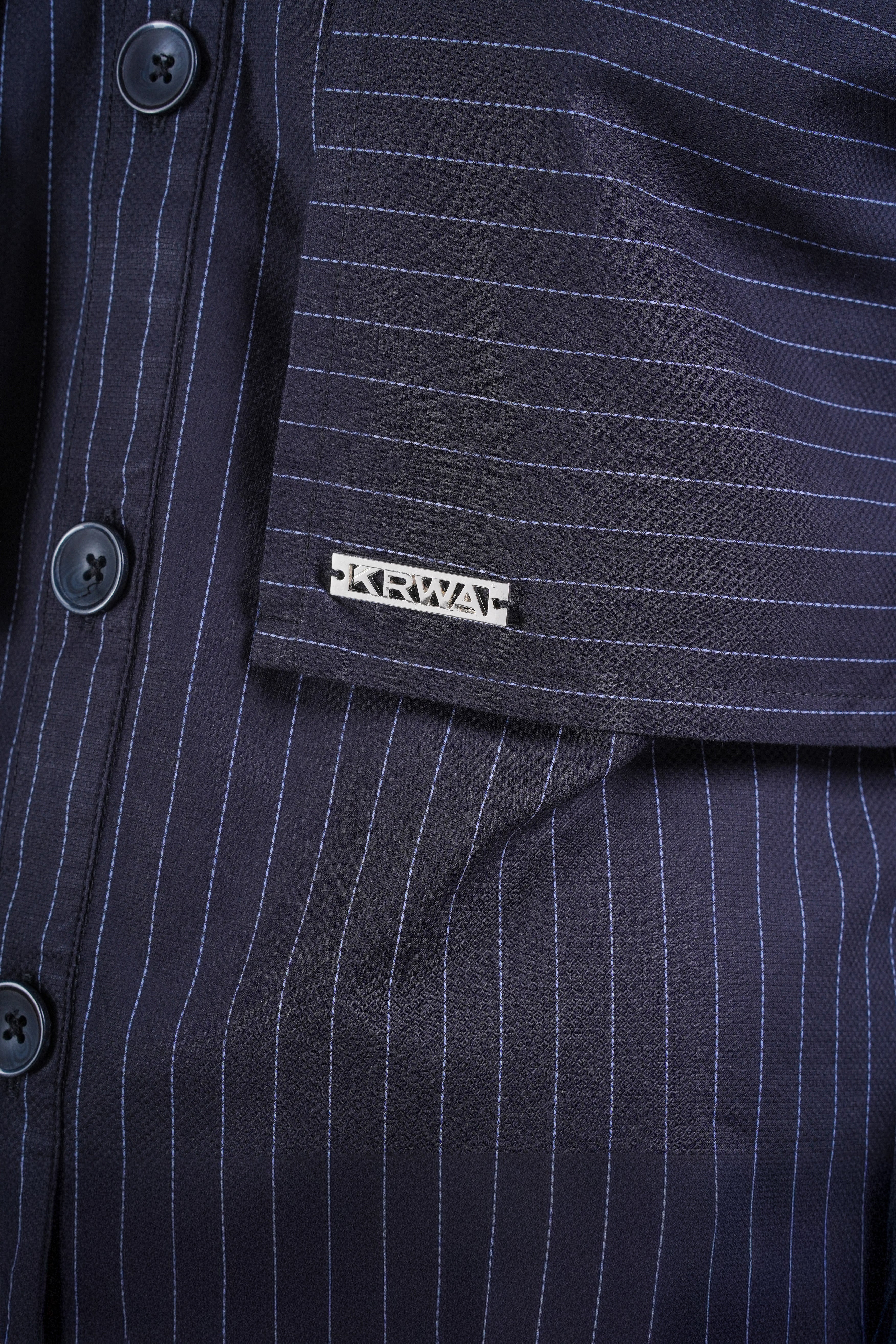Black Flap Panel Shirt