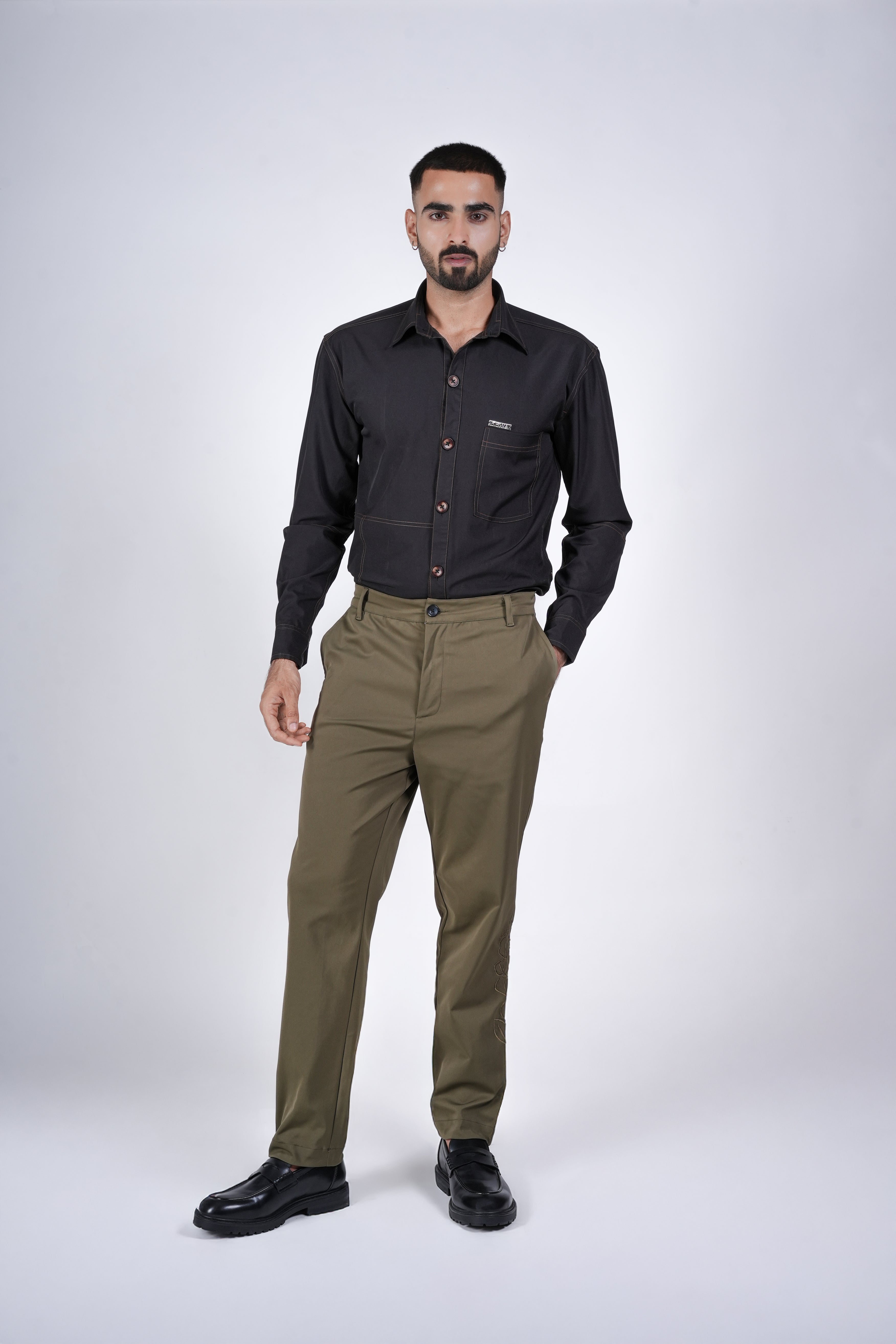 Olive Bloom Chinos