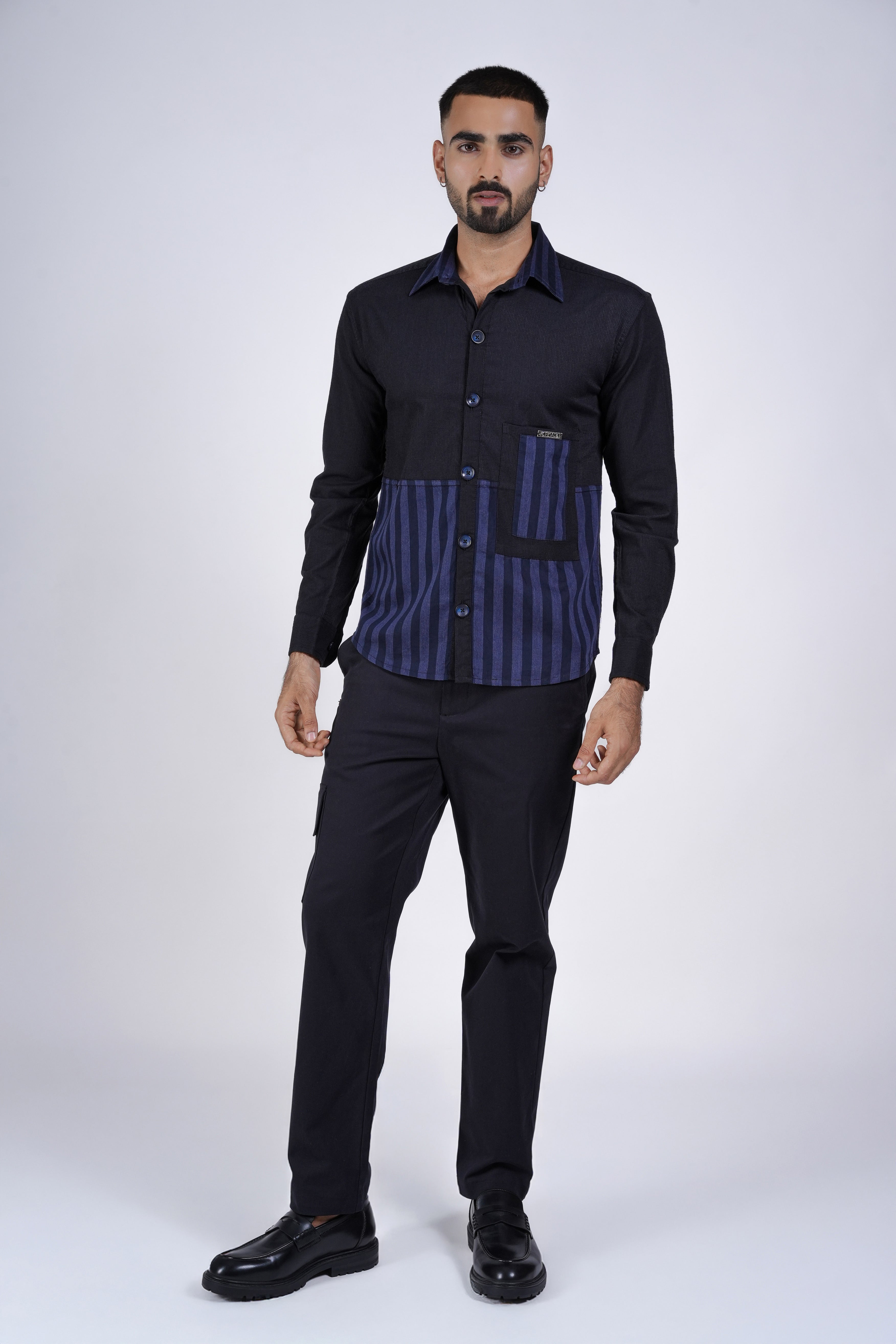 Black Cotton Chinos