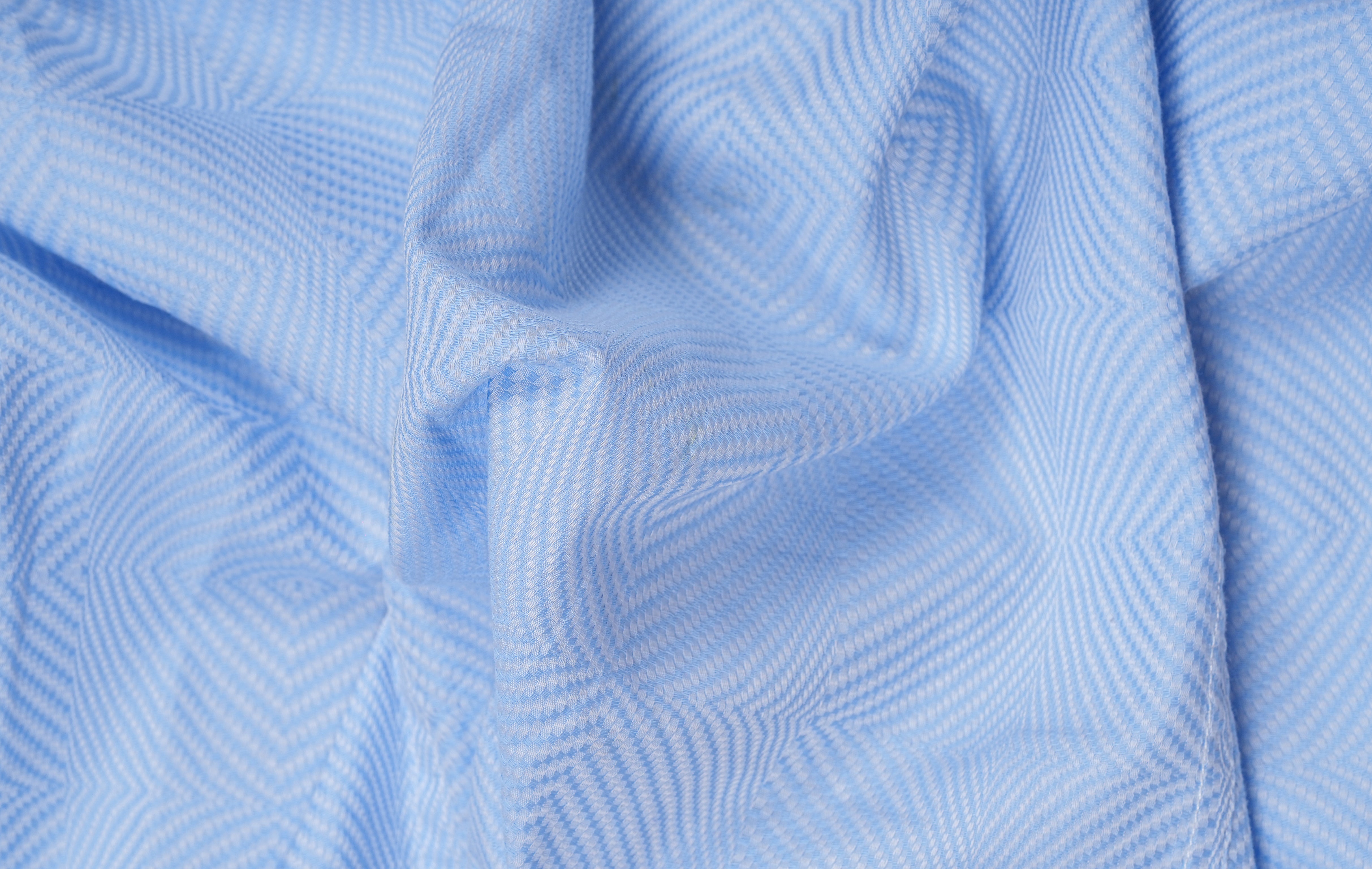Sky Blue Embroidered Cotton Shirt